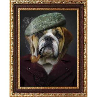 Detective Bulldog 30x40 cm