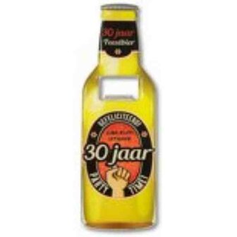 Magnetische bieropener 30 jaar