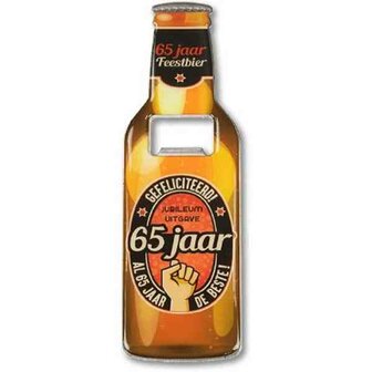 Magnetische bieropener 65 jaar