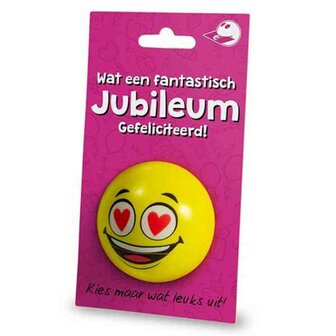 Cadeaukaart + Stressbal  Jubuleum