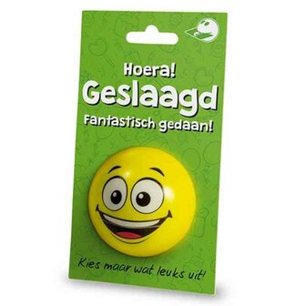 Cadeaukaart + Stressbal  Geslaagd