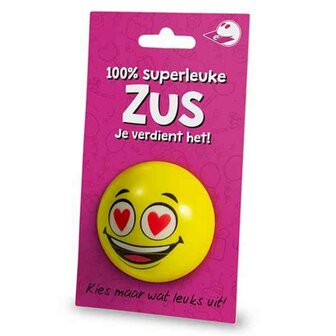 Cadeaukaart + Stressbal  Zus