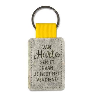 Sleutelhanger Van harte