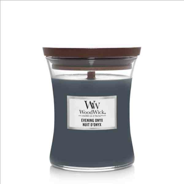 WoodWick Evening Onyx Medium Candle