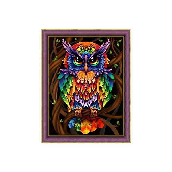 Diamond Painting Rainbow Owl  30x40