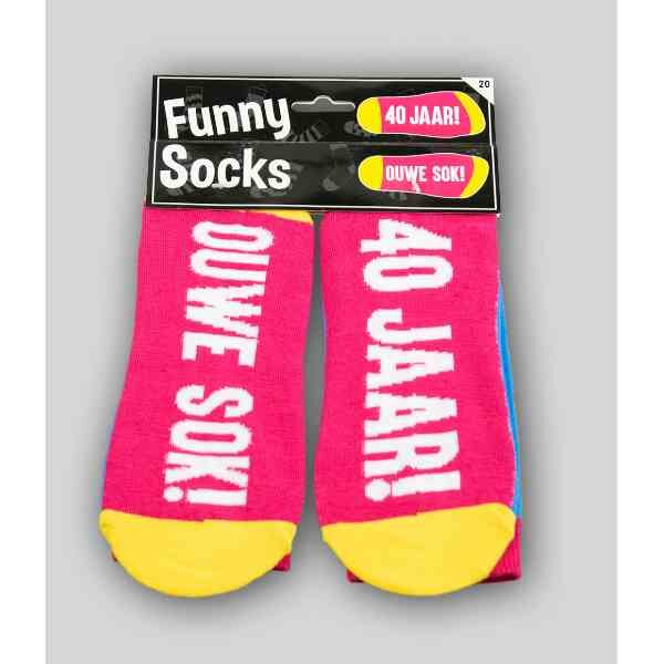 Funny socks - 40 jaar