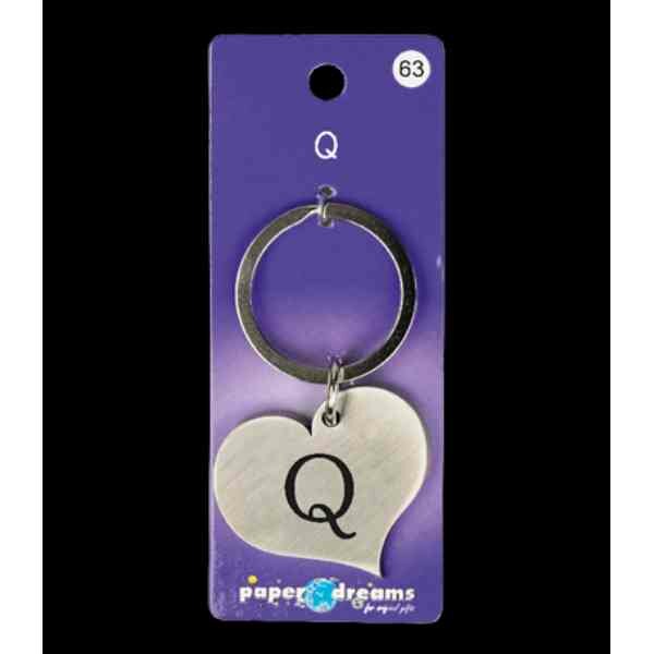 Paper Dreams Hart Sleutelhanger Q