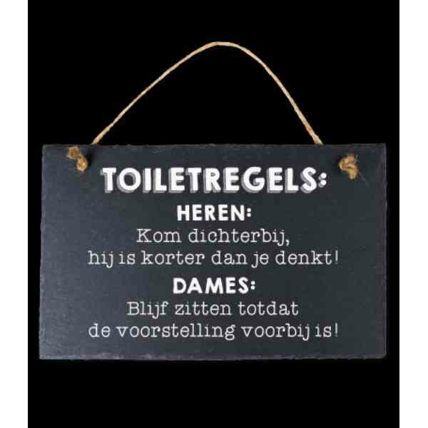 Stone Slogans Toiletregels / Spreuktegel