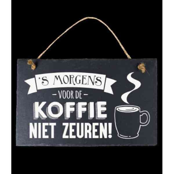 Spreuktegel Stone Slogans Koffie