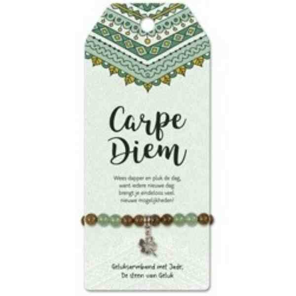 Carpe Diem Vriendschapsarmband / Cadeaukaart