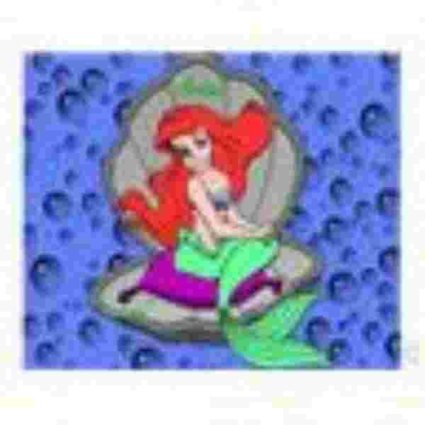 Ariel in schelp Muismat