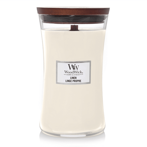 Woodwick Linen Large Candle