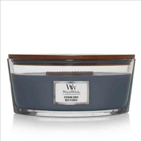 WoodWick Evening Onyx Ellipse Candle