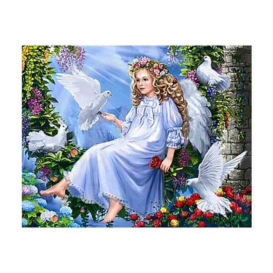 Diamond  Painting Angel and Doves