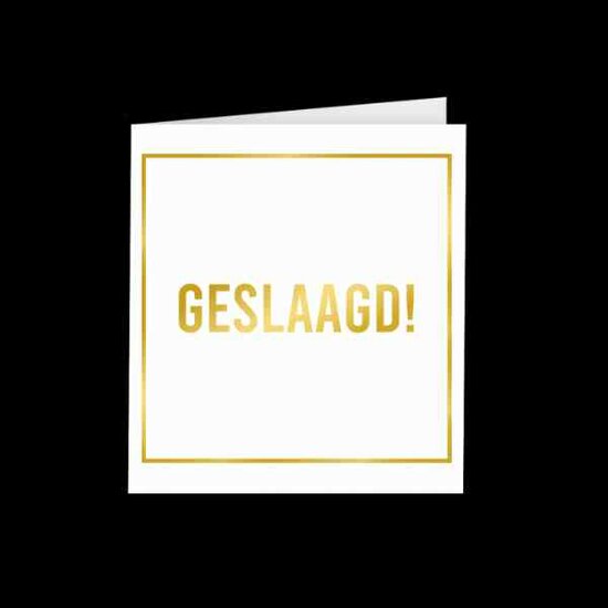 Gold White Cards Geslaagd