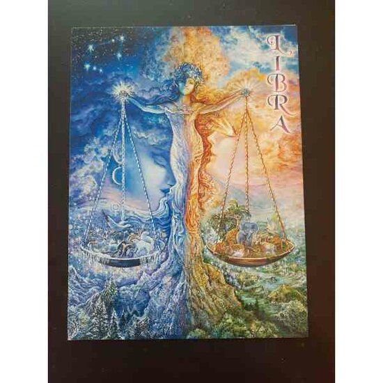 Josephine Wall Libra / Weegschaal Wenskaart