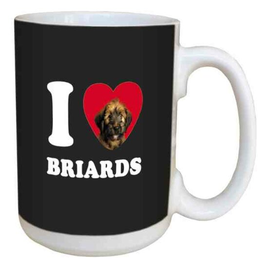 I Love Briards Mug / Mok