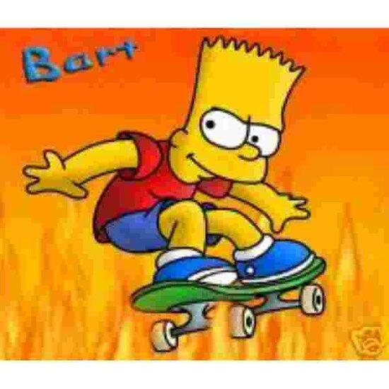 Bart Simpson  met Skateboard Muismat