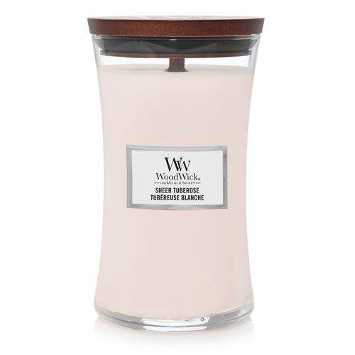 Woodwick Sheer Tuberose Large Candle