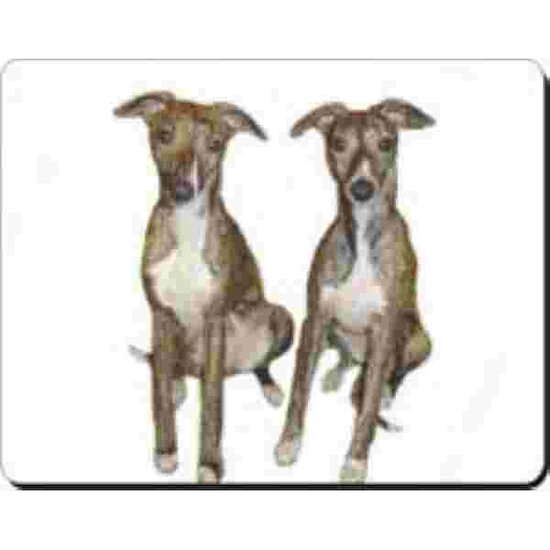 2 Whippets Muismat