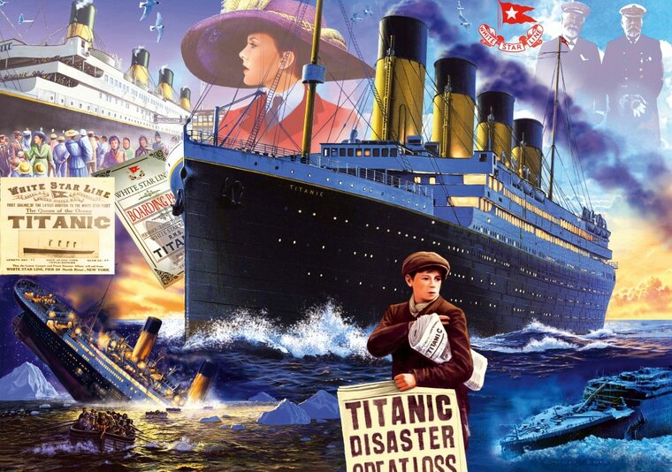 Titanic Puzzel 2000 Stukjes Bluebird