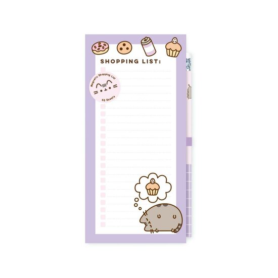 PUSHEEN - Magnetic Notepad + Pencil